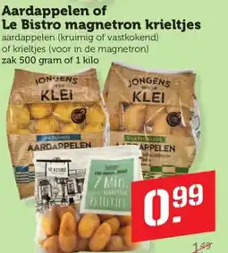 Coop Aardappelen of Le Bistro magnetron krieltjes aanbieding