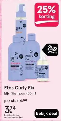 Etos Etos Curly Fix aanbieding