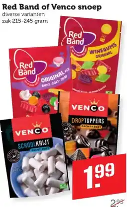 Coop Red Band of Venco snoep aanbieding