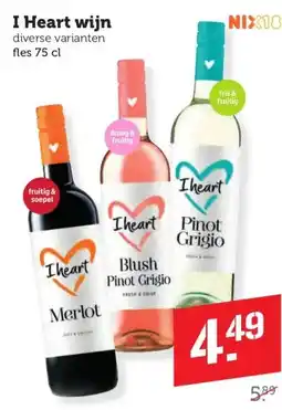 Coop I Heart wijn aanbieding