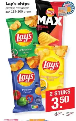 Coop Lay's chips aanbieding
