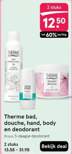 Etos Therme bad, douche, hand, body en deodorant aanbieding