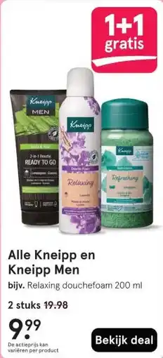 Etos Alle Kneipp en Kneipp Men aanbieding