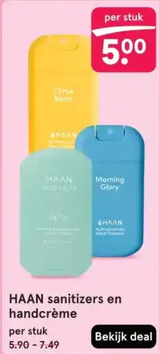 Etos HAAN sanitizers en handcrème aanbieding