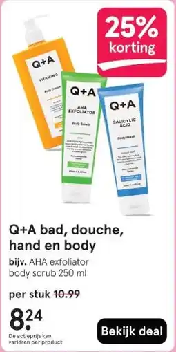 Etos Q+A bad, douche, hand en body aanbieding
