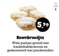 Boon`s Markt Roombroodjes aanbieding