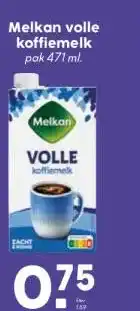 Boon`s Markt Melkan volle koffiemelk aanbieding