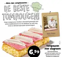 Boon`s Markt Tompoucen met slagroom aanbieding