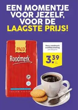 Boon`s Markt Paco roodmerk snelfiltermaling aanbieding