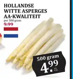 Boon`s Markt HOLLANDSE WITTE ASPERGES AA-KWALITEIT aanbieding