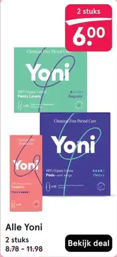 Etos Alle Yoni aanbieding