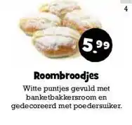 Boon`s Markt Roombroodjes aanbieding