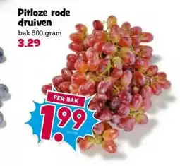 Boon`s Markt Pitloze rode druiven aanbieding