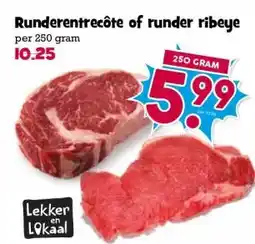 Boon`s Markt Runderentrecôte of runder ribeye aanbieding
