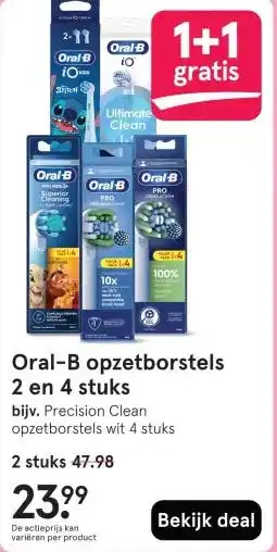 Etos Oral-B opzetborstels aanbieding