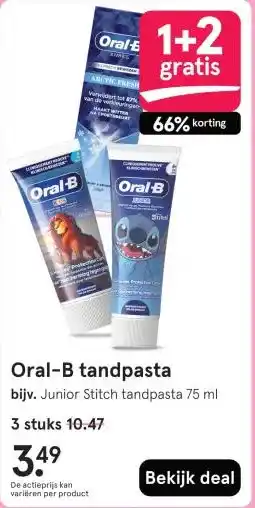 Etos Oral-B tandpasta aanbieding