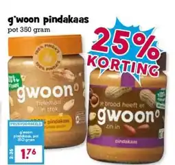Boon`s Markt g'woon pindakaas aanbieding