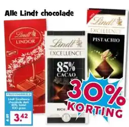 Boon`s Markt Alle Lindt chocolade aanbieding