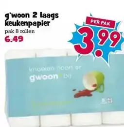 Boon`s Markt g'woon 2 laags keukenpapier aanbieding