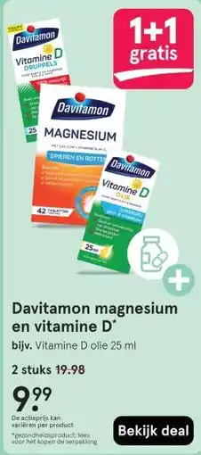 Etos Davitamon magnesium en vitamine D aanbieding