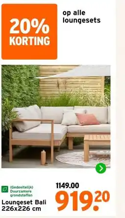 GAMMA Loungeset Bali aanbieding