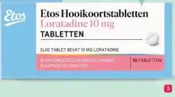 Etos 3 Etos Hooikoortstabletten Loratadine 10 mg aanbieding