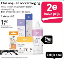 Etos Etos oog- en oorverzorging aanbieding