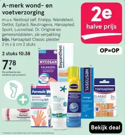 Etos A-merk wond- en voetverzorging aanbieding