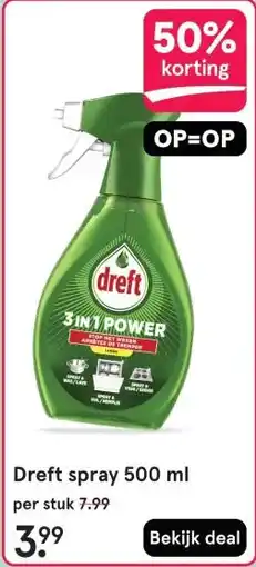 Etos Dreft spray 500 ml aanbieding