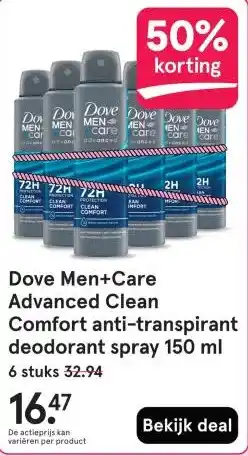 Etos Dove Men+Care Advanced Clean aanbieding
