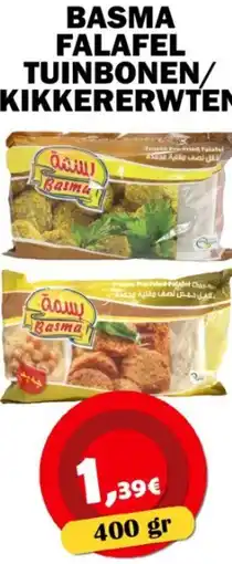 Avantage Supermarkt Basma falafel tuinbonen/ kikkererwten aanbieding