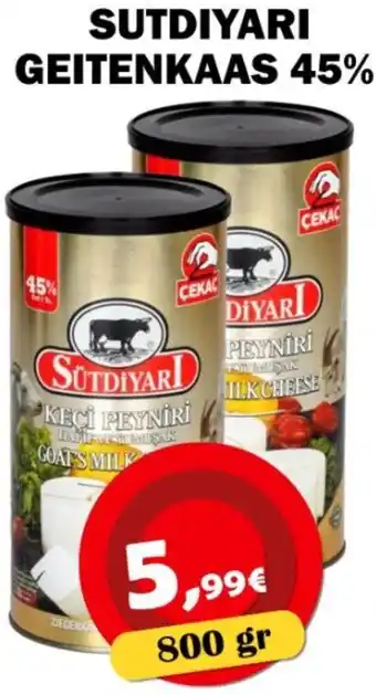 Avantage Supermarkt Sutdiyari geitenkaas 45% aanbieding