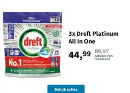 Plein.nl 3x Dreft Platinum All In One aanbieding