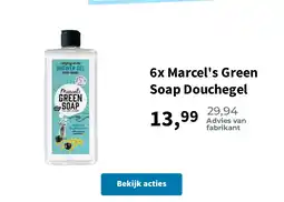 Plein.nl 6x Marcel's Green Soap Douchegel aanbieding