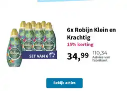 Plein.nl 6x Robijn Klein en Krachtig aanbieding