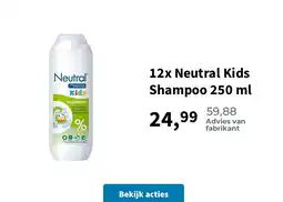 Plein.nl 12x Neutral Kids Shampoo 250 ml aanbieding