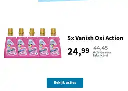 Plein.nl 5x Vanish Oxi Action aanbieding