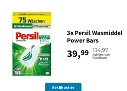 Plein.nl 3x Persil Wasmiddel Power Bars aanbieding
