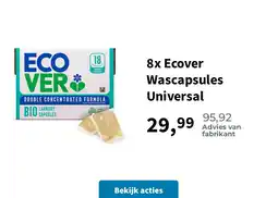 Plein.nl 8x Ecover Wascapsules Universal aanbieding