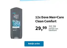 Plein.nl 12x Dove Men+Care Clean Comfort aanbieding