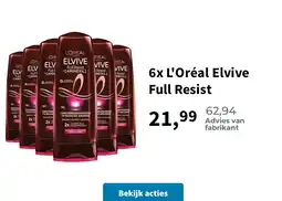 Plein.nl 6x L'Oréal Elvive Full Resist aanbieding