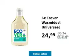 Plein.nl 6x Ecover Wasmiddel Universeel aanbieding