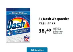 Plein.nl 8x Dash Waspoeder Regular 22 aanbieding