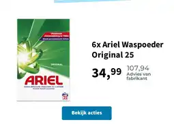 Plein.nl 6x Ariel Waspoeder Original 25 aanbieding