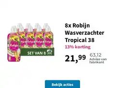 Plein.nl 8x Robijn Wasverzachter Tropical 38 aanbieding