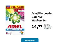 Plein.nl Ariel Waspoeder Color 60 Wasbeurten aanbieding