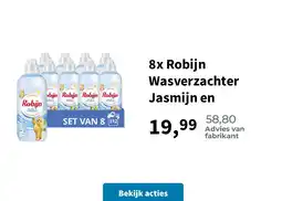 Plein.nl 8x Robijn Wasverzachter Jasmijn en aanbieding