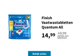 Plein.nl Finish Vaatwastabletten Quantum All aanbieding