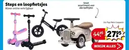 Kruidvat Steps en loopfietsjes aanbieding