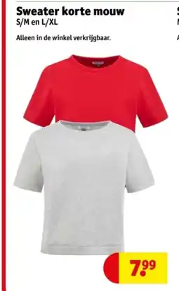Kruidvat Sweater korte mouw aanbieding